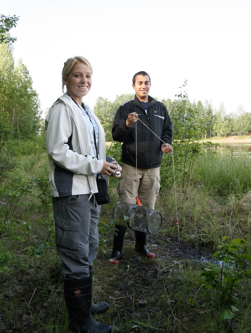 Students in the field